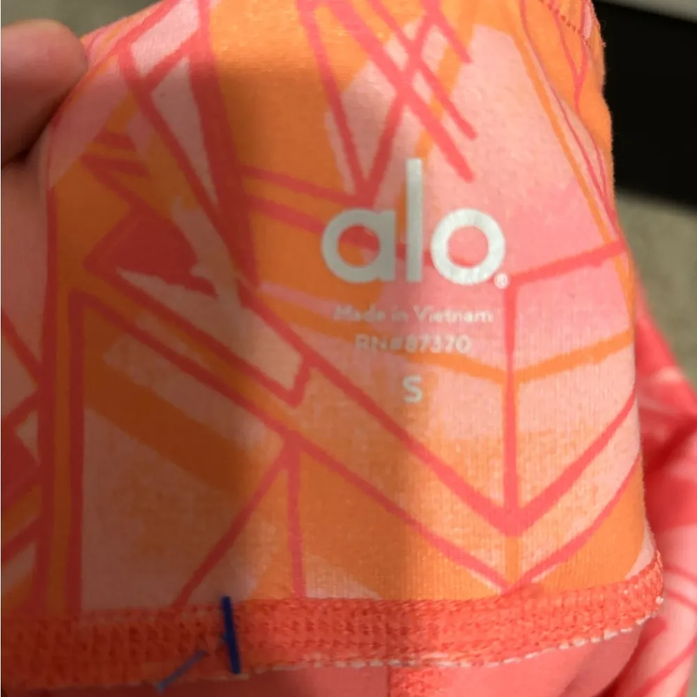 Alo Yoga Guava Indio Ribbed Goddess Leggings - Image 5