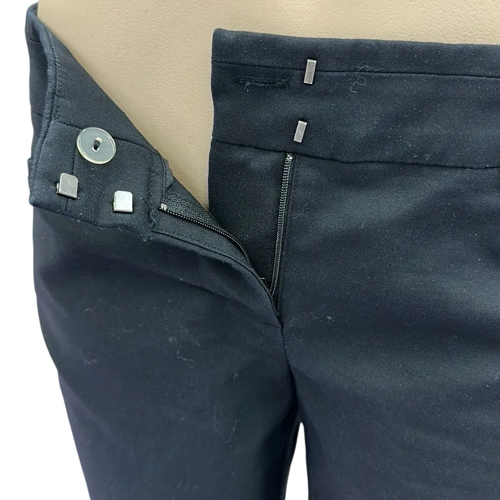 Elle Black Cotton Blend Bootcut Stretch 2 Pocket Dress Pants Womens 8 - Image 3