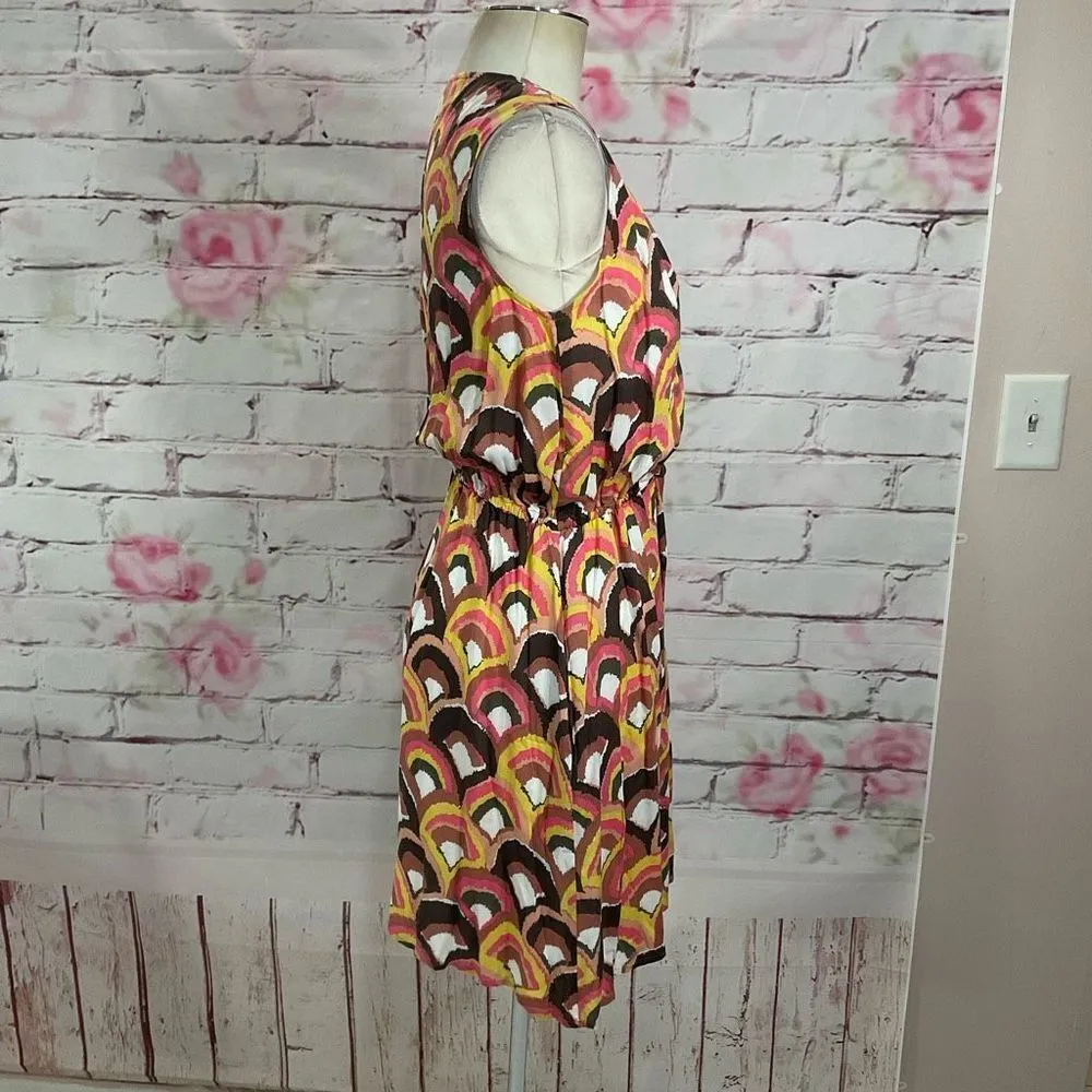 Boden sleeveless retro 70’s vibe summer casual day dress Size 6 - Image 6