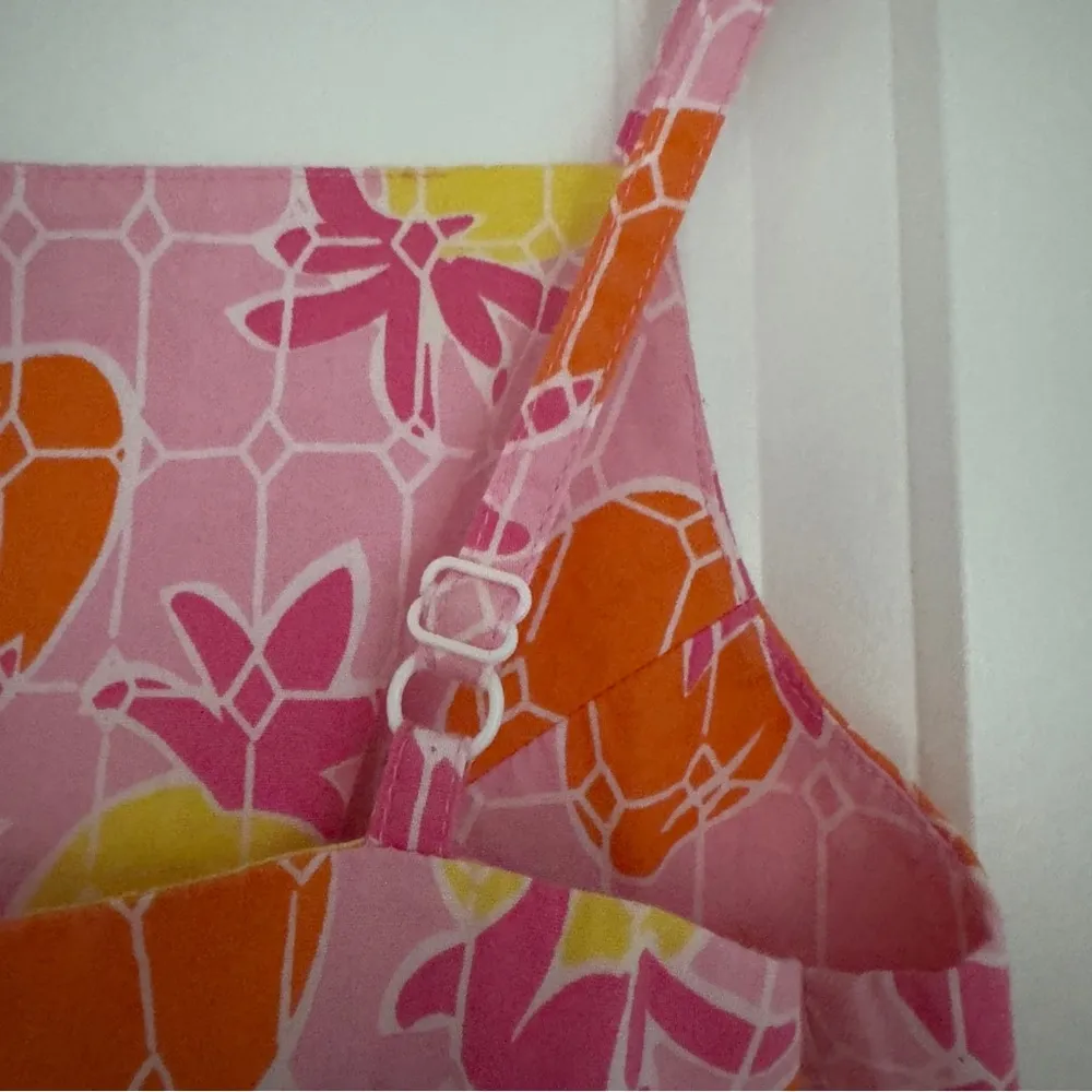 Lilly Pulitzer Vintage White Label Pineapple Dress Adjustable Spaghetti Straps 0 - Image 6