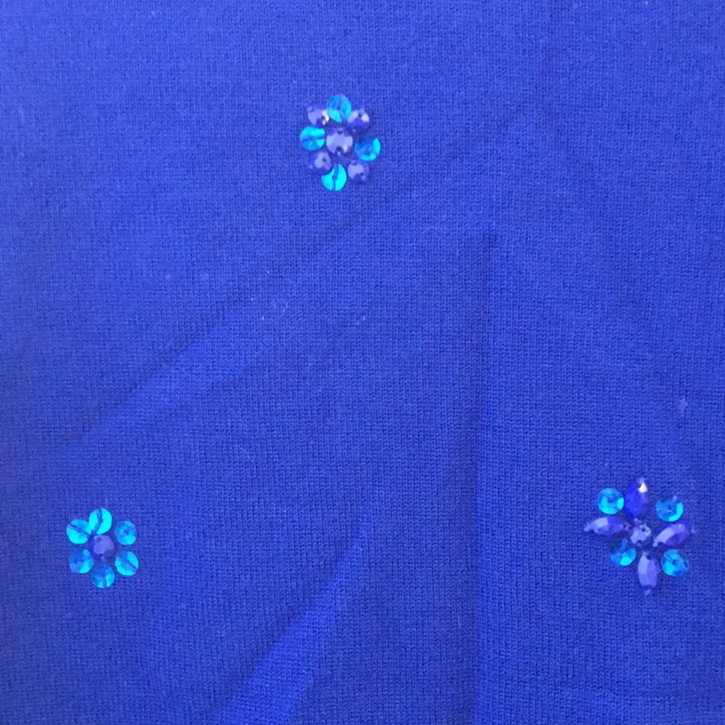 FINAL MARKDOWN Ladies’ Ruby Rd. Embellished Sweater (M) Blue Size M - Image 3