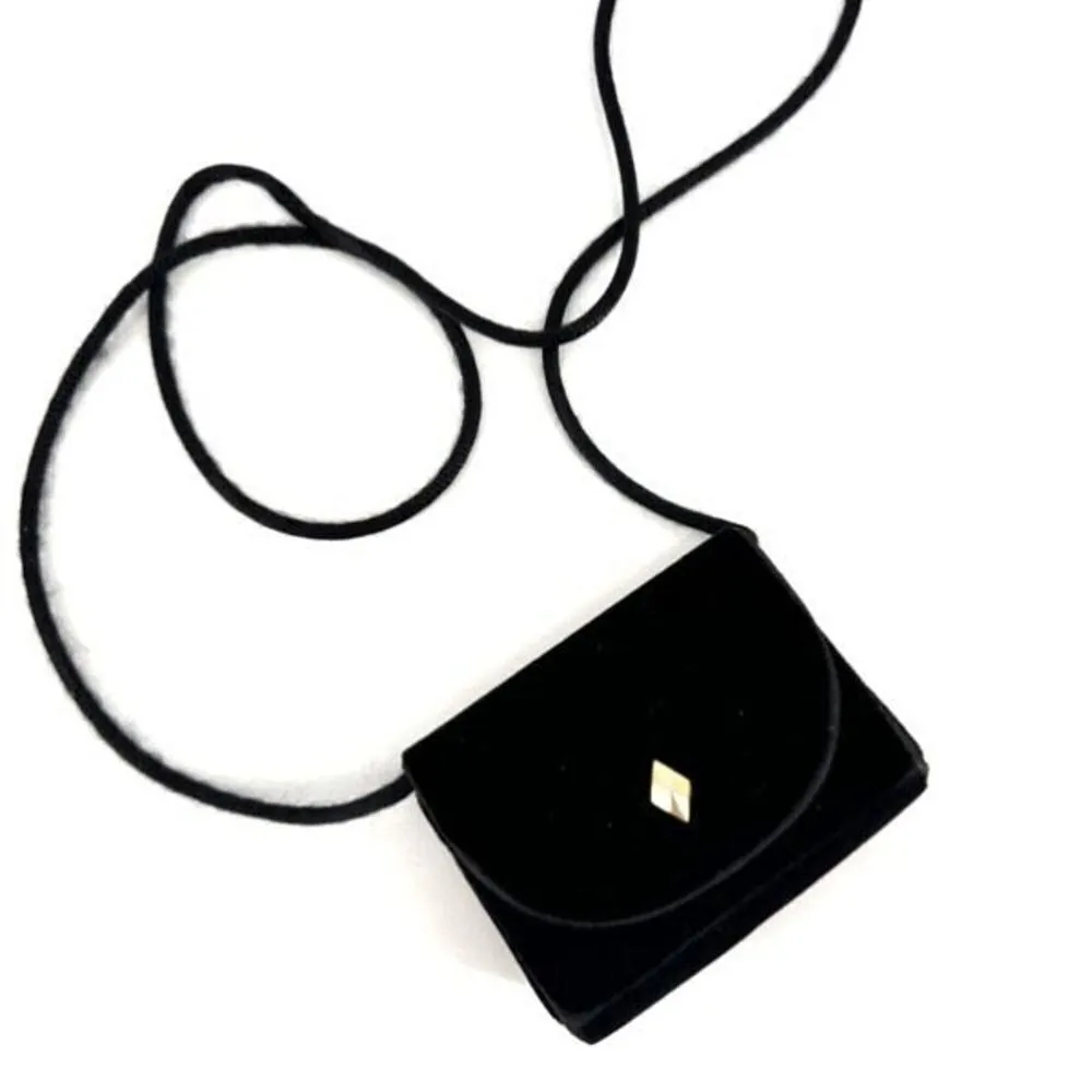 Estee Lauder vintage Y2K velvet mini clutch purse button snap‎ Crossbody - Image 5