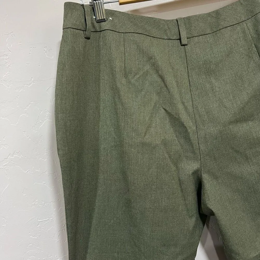 Coldwater Creek Natural Fit Army Green Pants Women's Size 12P - Image 5