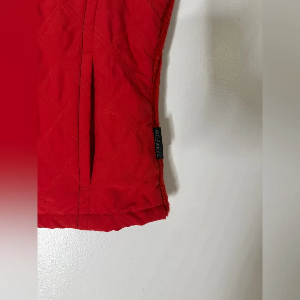 NWT Columbia Diamond Peak Vest‎ Intense Red Size Large - Image 3
