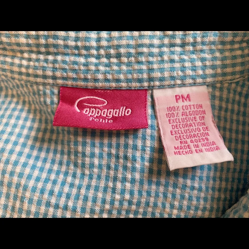 Cappagallo Petite Blue & White Capri Pants Set Size undefined - Image 5