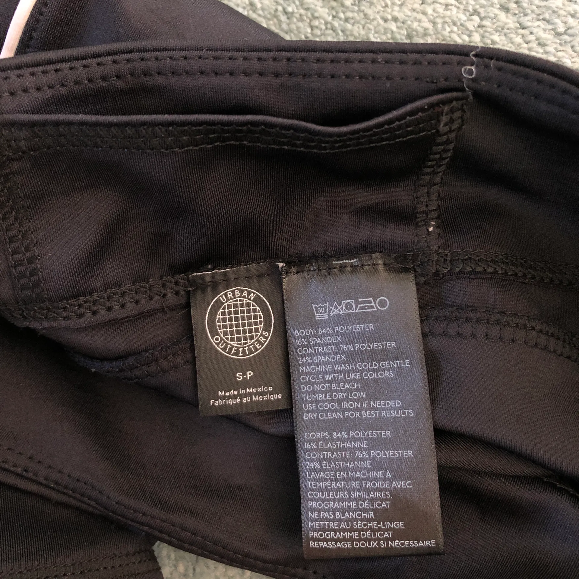 Black Seamed Biker Shorts - Image 7