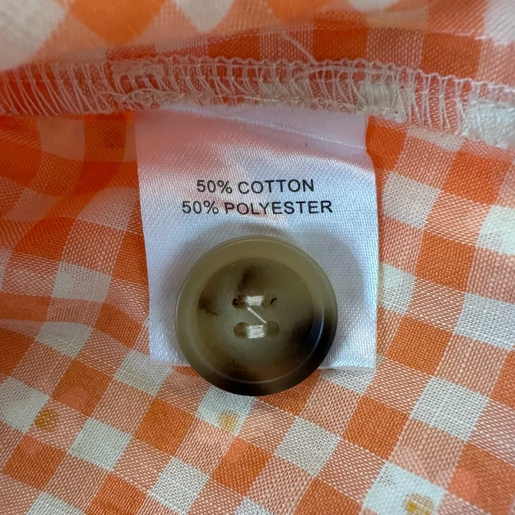 Pink Lilly checkered floral size small sundress - Image 6