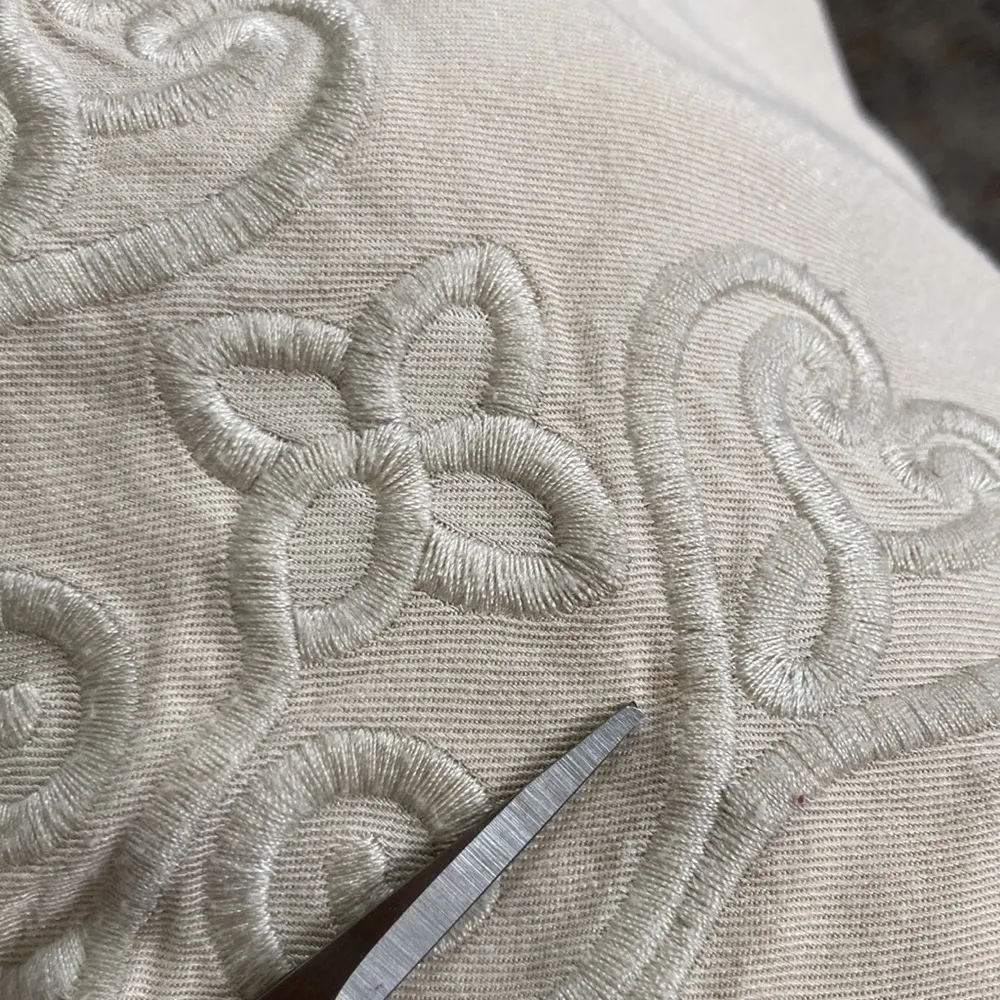 Free to Fly| Cream Colored Cropped Embroidered Tank Top Tan Size undefined - Image 5