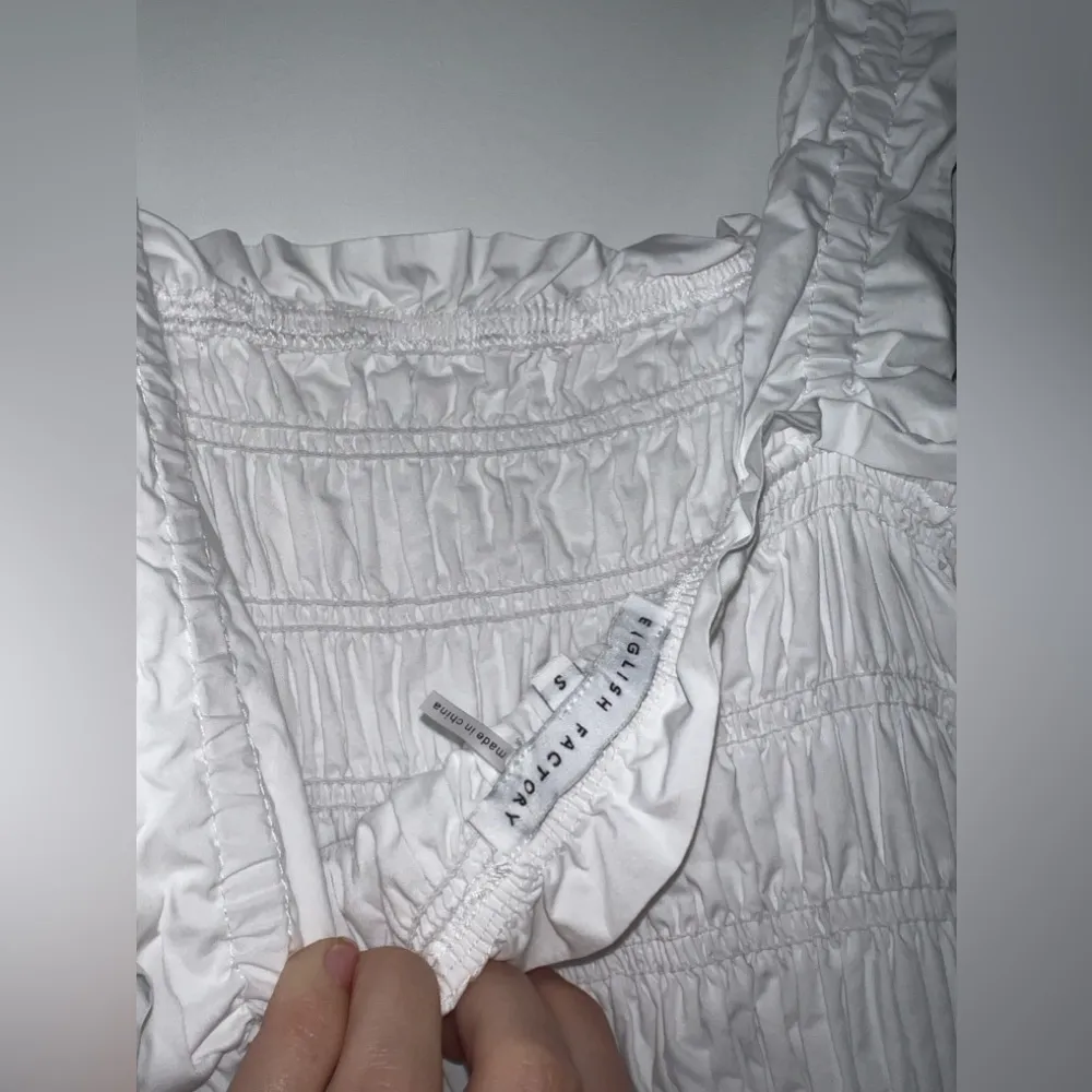 English Factory Smocked Ruffled Tiered Cotton Gown - Image 6