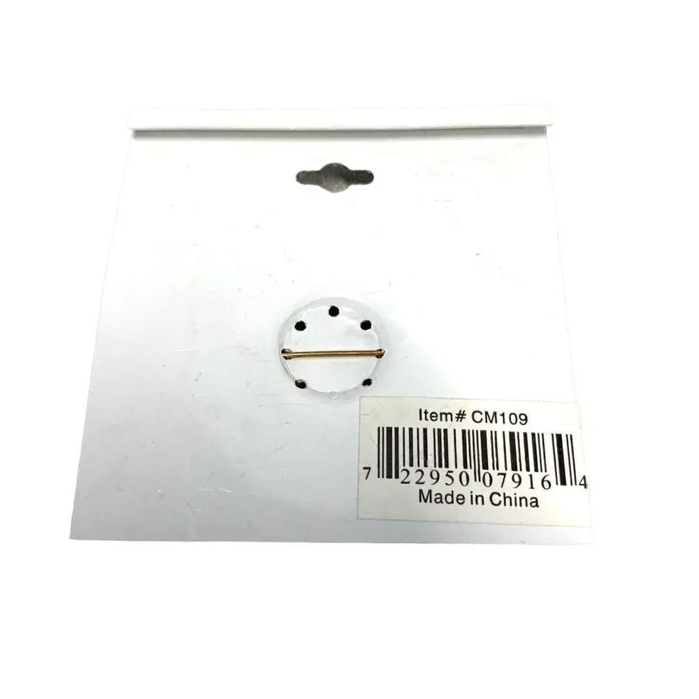 Colour Mates Layered 18kt Gold Hand Painted Purple Purse Enamel Brooch - Image 4