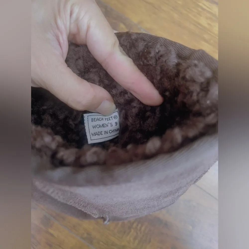 Beach Feet Women Australian Suede Sheepskin Winter Snow Boots Size 9 Chocolate Brown - Image 11