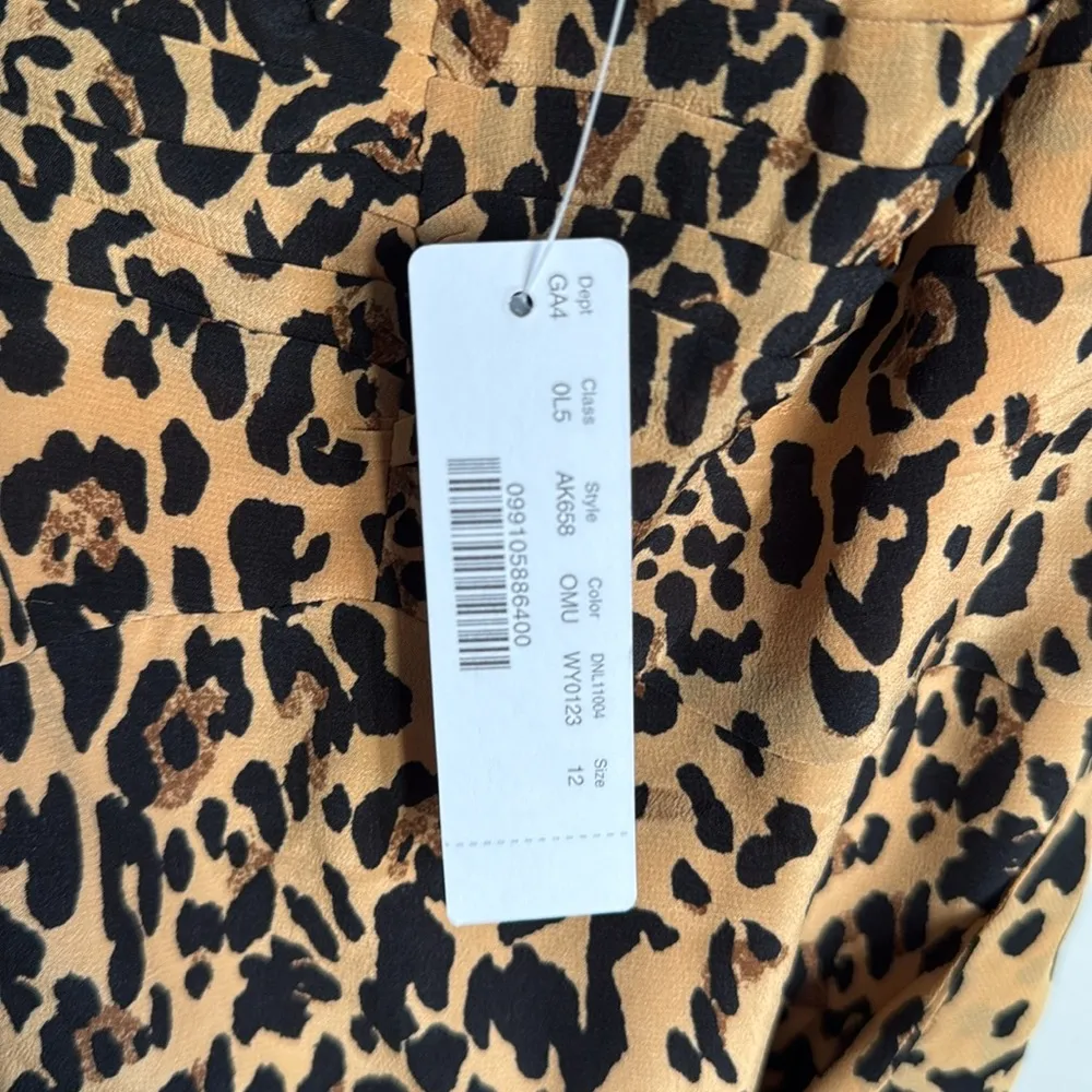 NEW J crew Waist-bow midi dress in printed silk 12 - Image 6