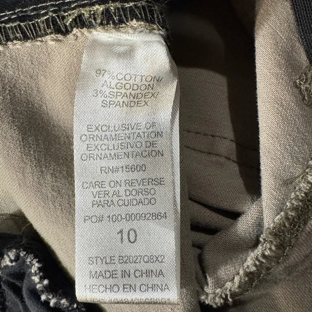 Democracy SZ 10 “Ab”solution Jeans Stretch Camo Cargo Pockets Mid-Rise ZIp-Fly - Image 7