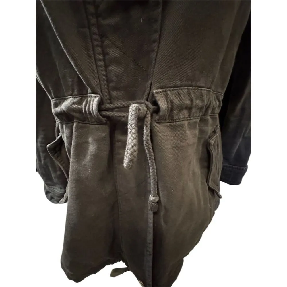 Michael Stars Women's Hooded Jacket Black Size M Casual Long Sleeve - Image 8