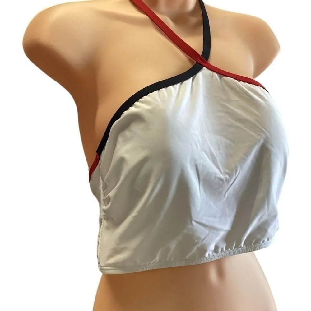 Tommy Hilfiger Women's Essential‎ Cropped Halter Bikini Swim Top  Xl - Image 7