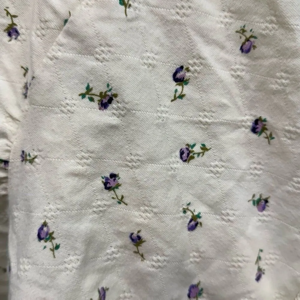 Vintage coquette lace pointelle babydoll floral floral dress - Image 8