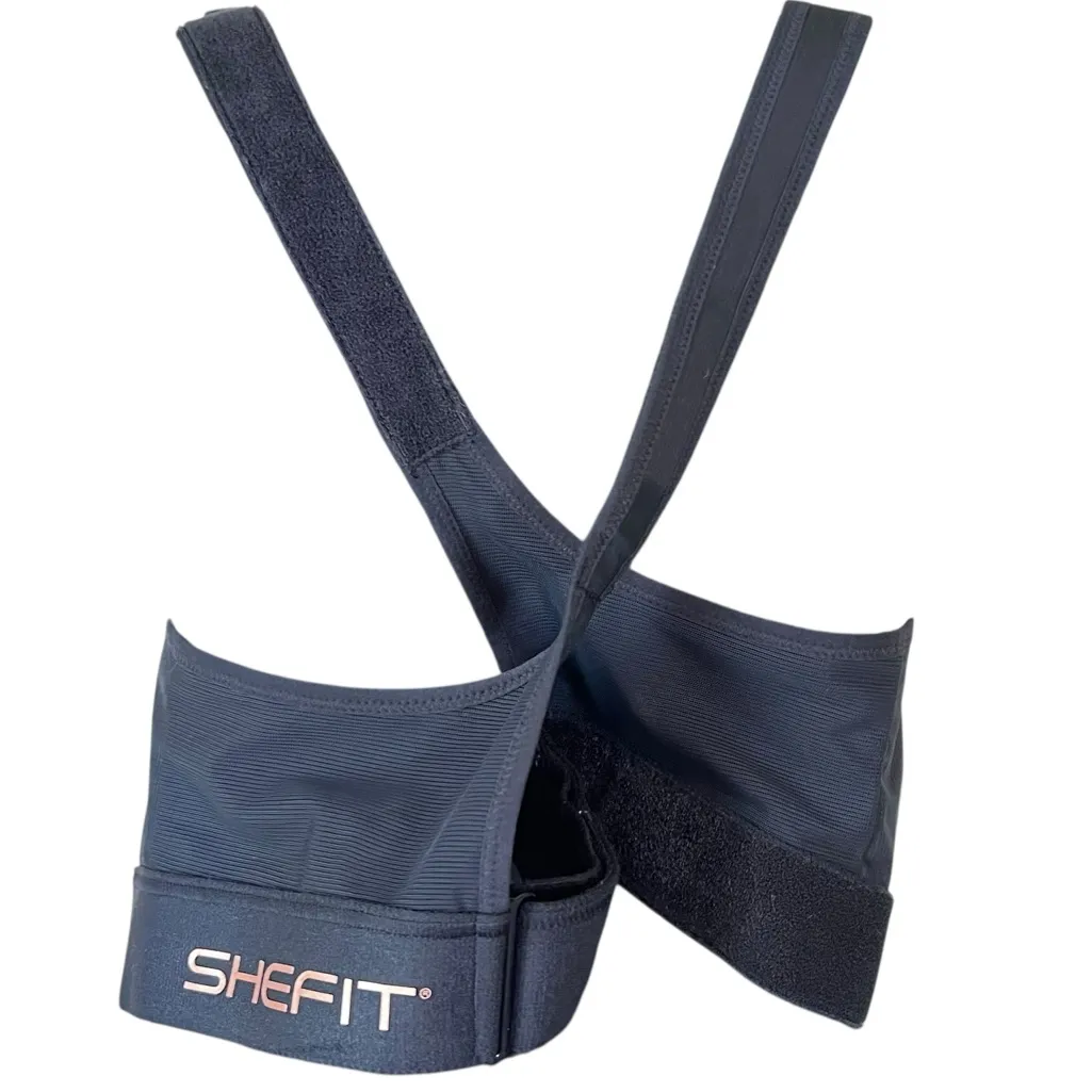 SHEFIT Ultimate Sports Bra 3 Luxe Black Adjustable High Impact Front Zip Size 3X - Image 11