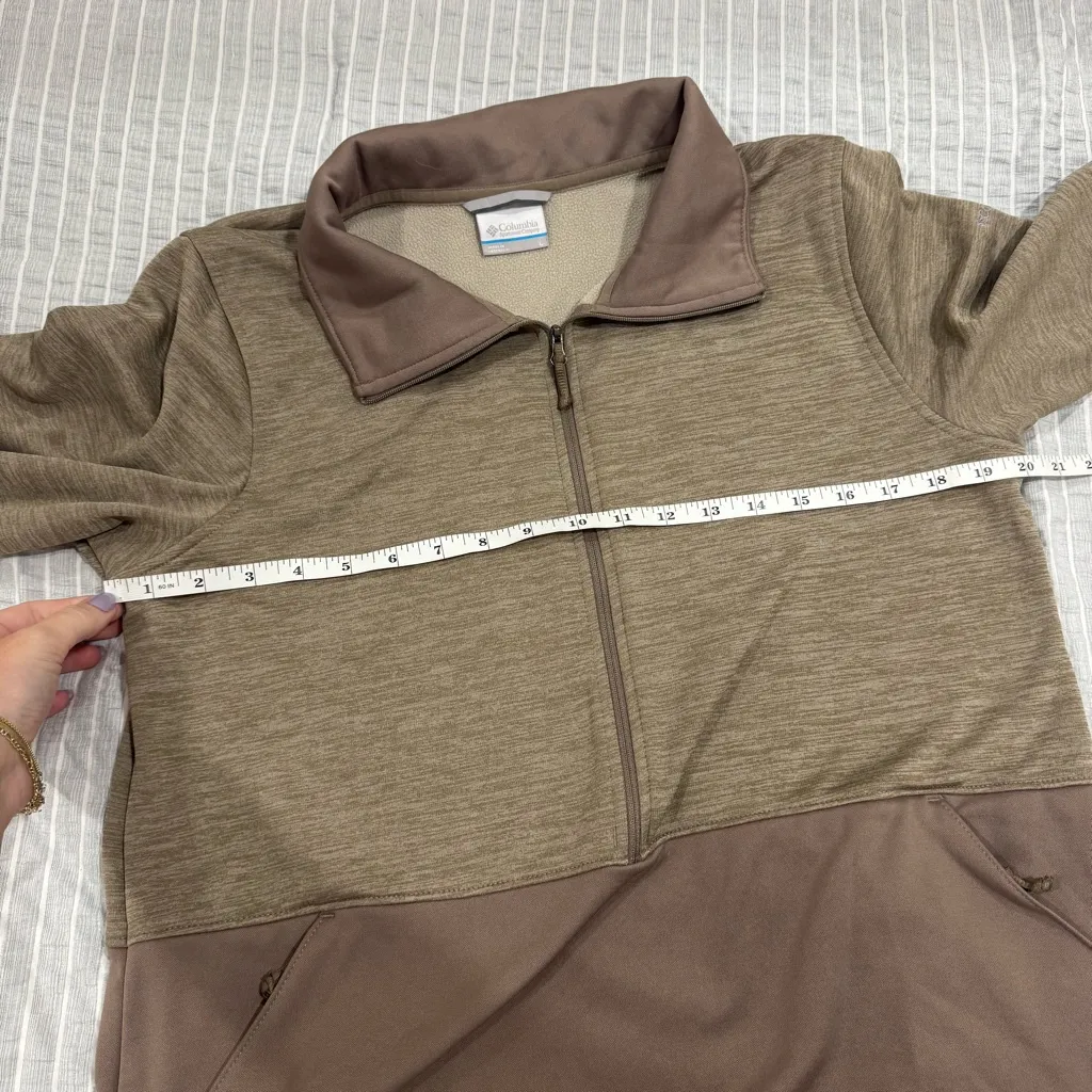 Columbia‎ Brown Quarter-Zip Pullover Large - Image 5