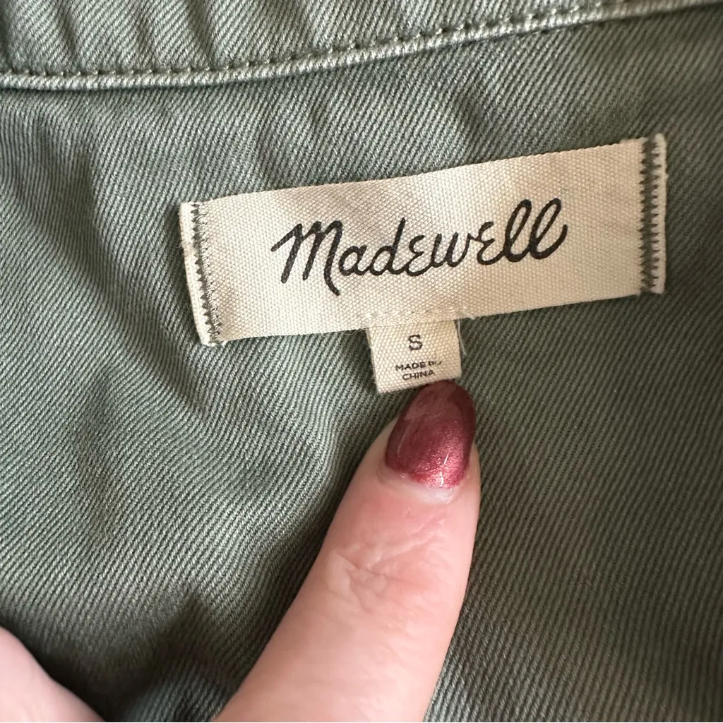 Madewell Green Grment Dyed Relaxed Coverall Romper - Image 7
