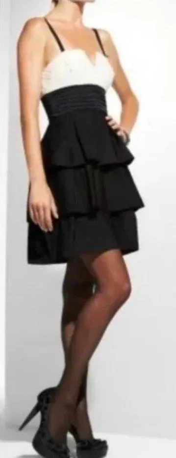 BCBG Maxazria Lace Ruffle Cocktail Prom Dress - Image 9