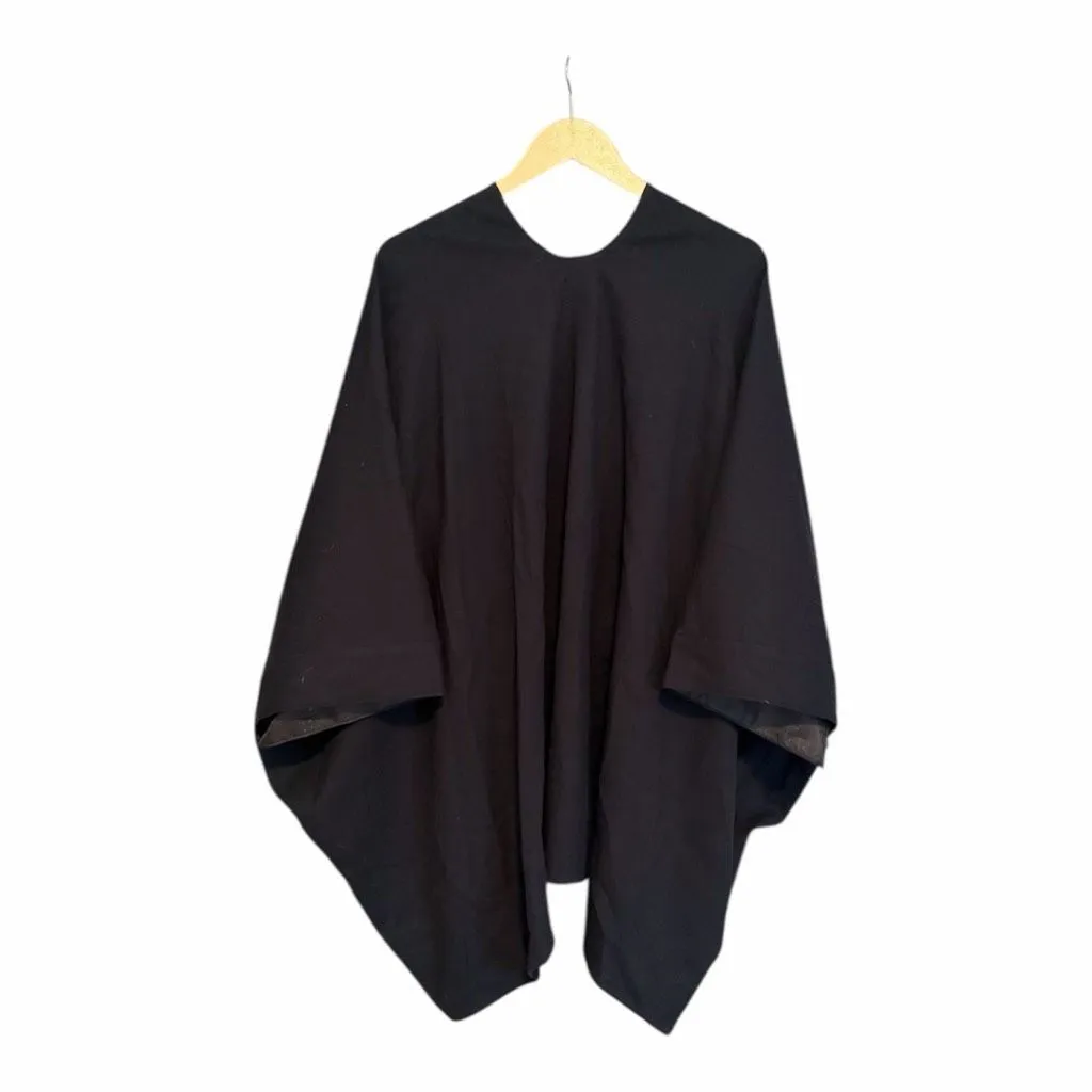 Sou Sou Kyoto Wool Cape Navy Blue Gray NWT Size undefined - Image 2