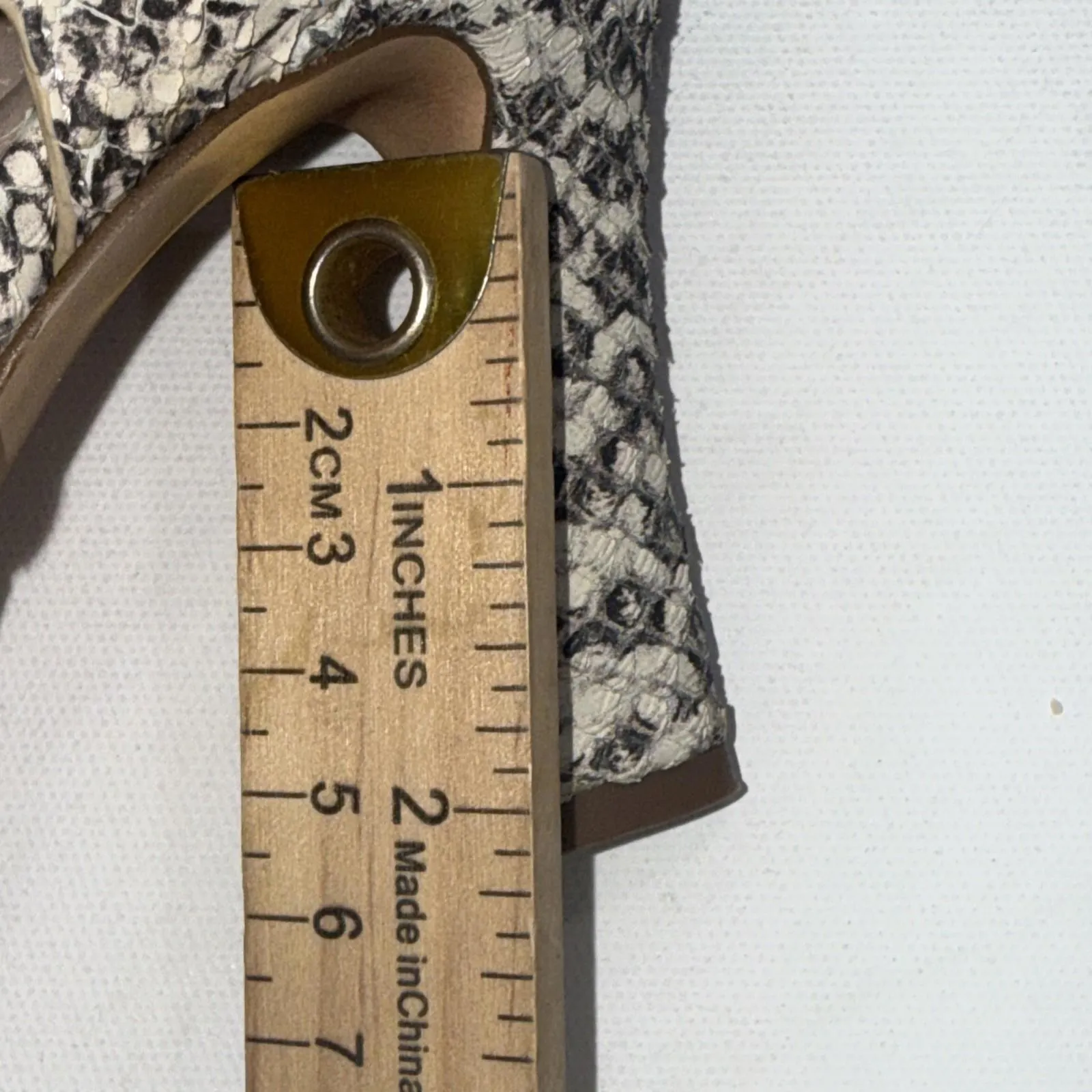 Louise et Cie Isoldah Snakeskin Classic Old Money Embossed Leather Low Heel 6.5 - Image 12