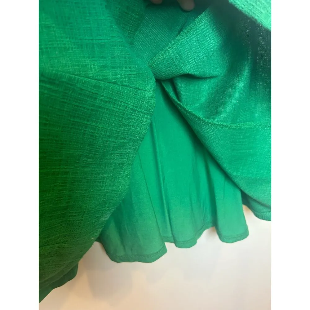 By Anthropologie Maeve Kelly Green Dress Mini Flowy Women Size Large L - Image 3