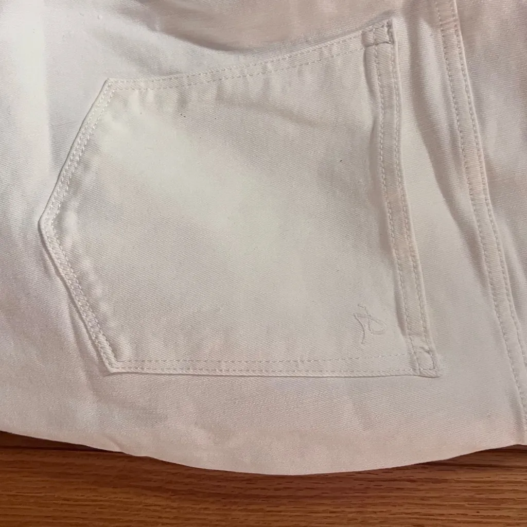 DL1961 Mara‎ Straight Mid Rise Instasculpt Ankle Jeans Milk White Plus Size 18W - Image 16