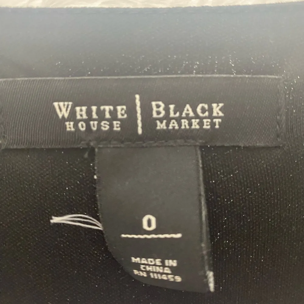 White House Black Market Midi Dress. Long Sleeve Black Size 0. Pre loved - Image 6