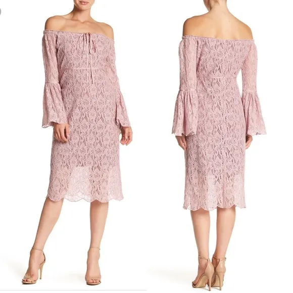 NWT Walter baker Serena lace off shoulder dress - Image 2