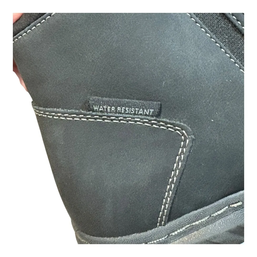 JBU Paulina Water Resistant Leather Ankle Boots Black Comfort Women Size‎ 9.5 - Image 5