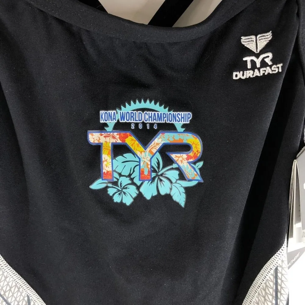 TYR Kona Phoenix Diamondfit Swimsuit Open Back World Championship 2014 Black 34 - Image 2
