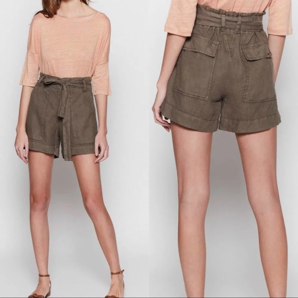 Joie High Waist Dayanna Paper Bag Shorts NWT - Image 7