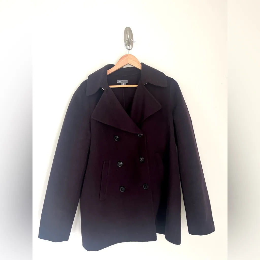 Vince Wool Peacoat Blazer Jacket Purple Women’s Size Large Pristine Condition - Image 8