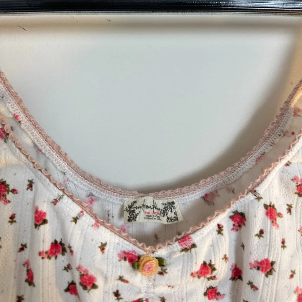 FREE PEOPLE Fresh In Love Lounge Set in Bluebird Combo Size X-Small - Image 6