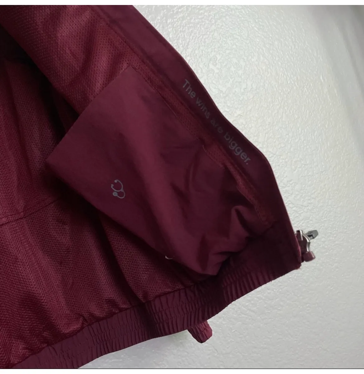 Maroon Scrub Jacket - Image 4