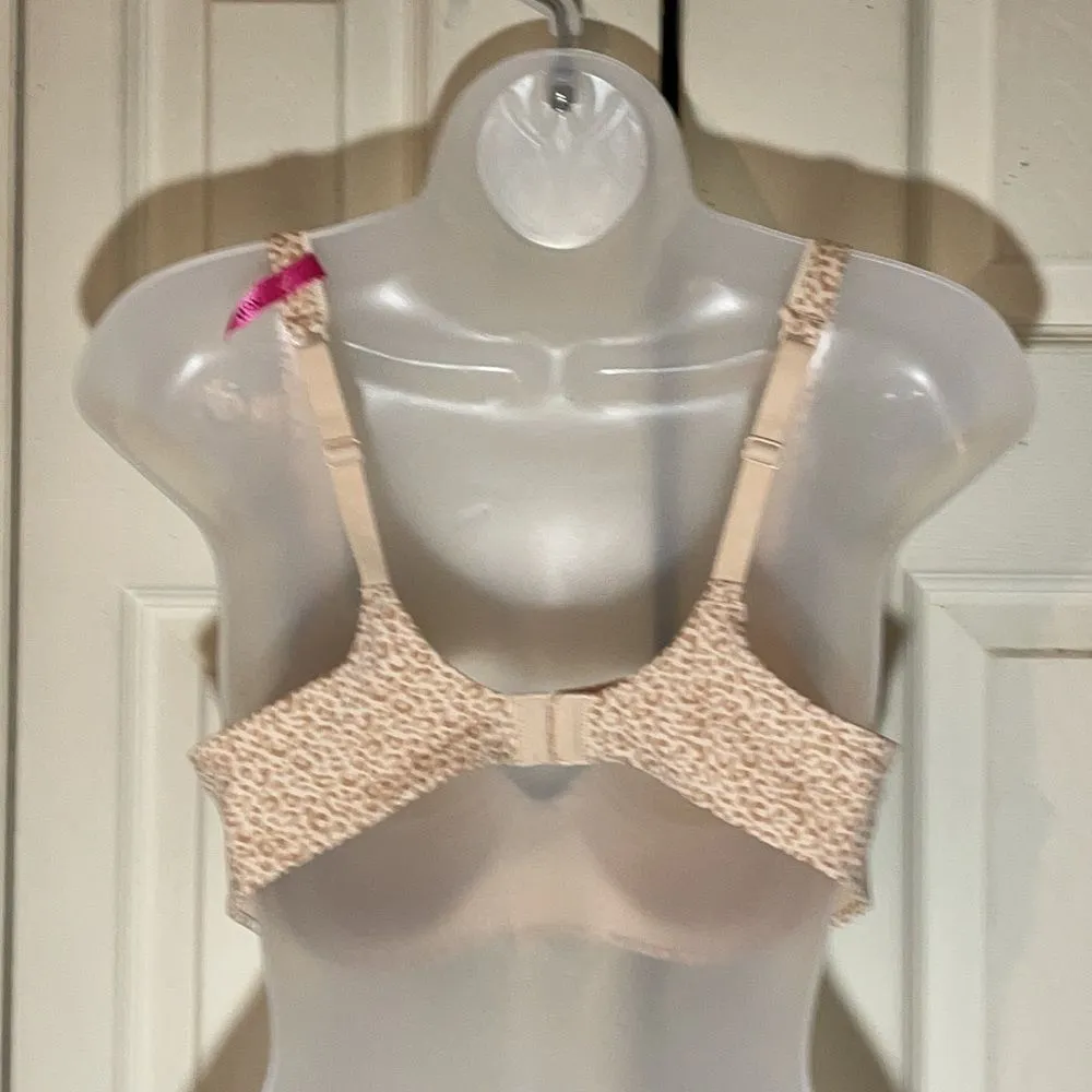 Hanes Cool Comfort Ultimate Bra Leopard Print 36B - Image 8