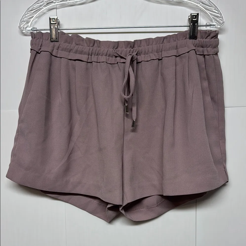 Lulus  Jest Mauve Pull On Drawstring Shorts Size Large - Image 5