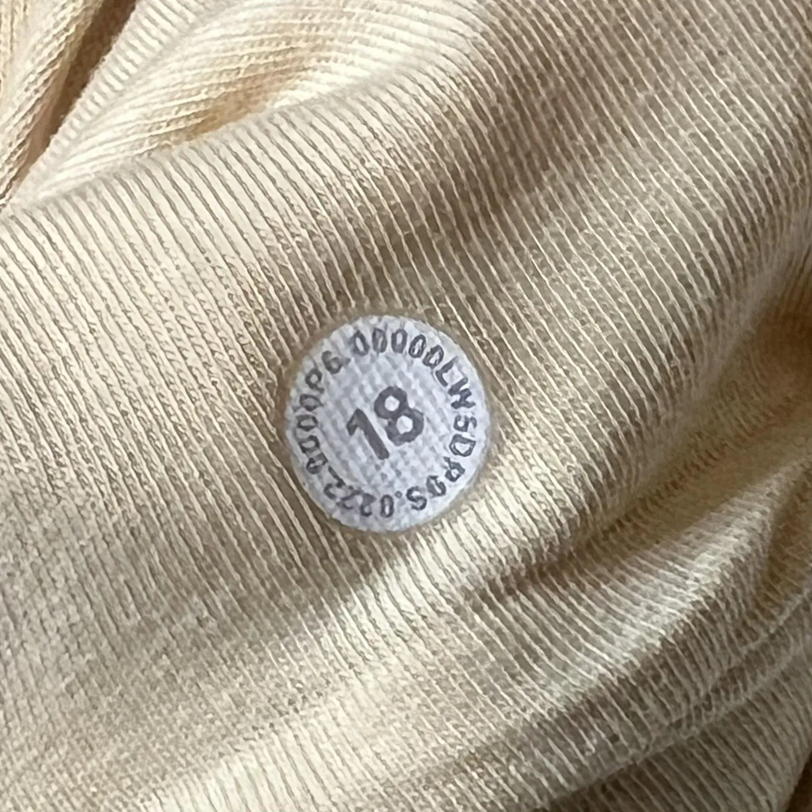 Lululemon Pants Womens 18 Tan Relaxed Fit Jogger 100% Cotton Pockets LW5DP9S - Image 5