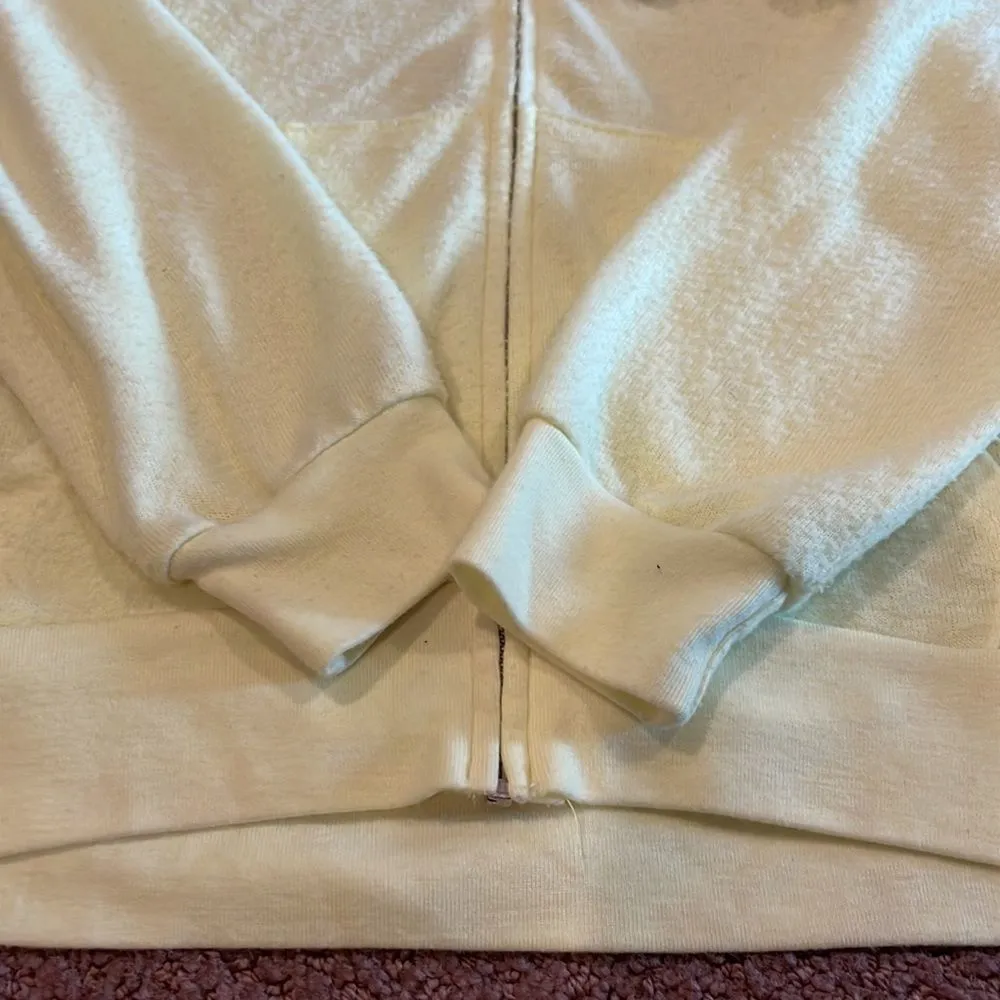 Soul Cycle Women’s Neon Yellow Sparkle Zip Up Sweatshirt - Image 4