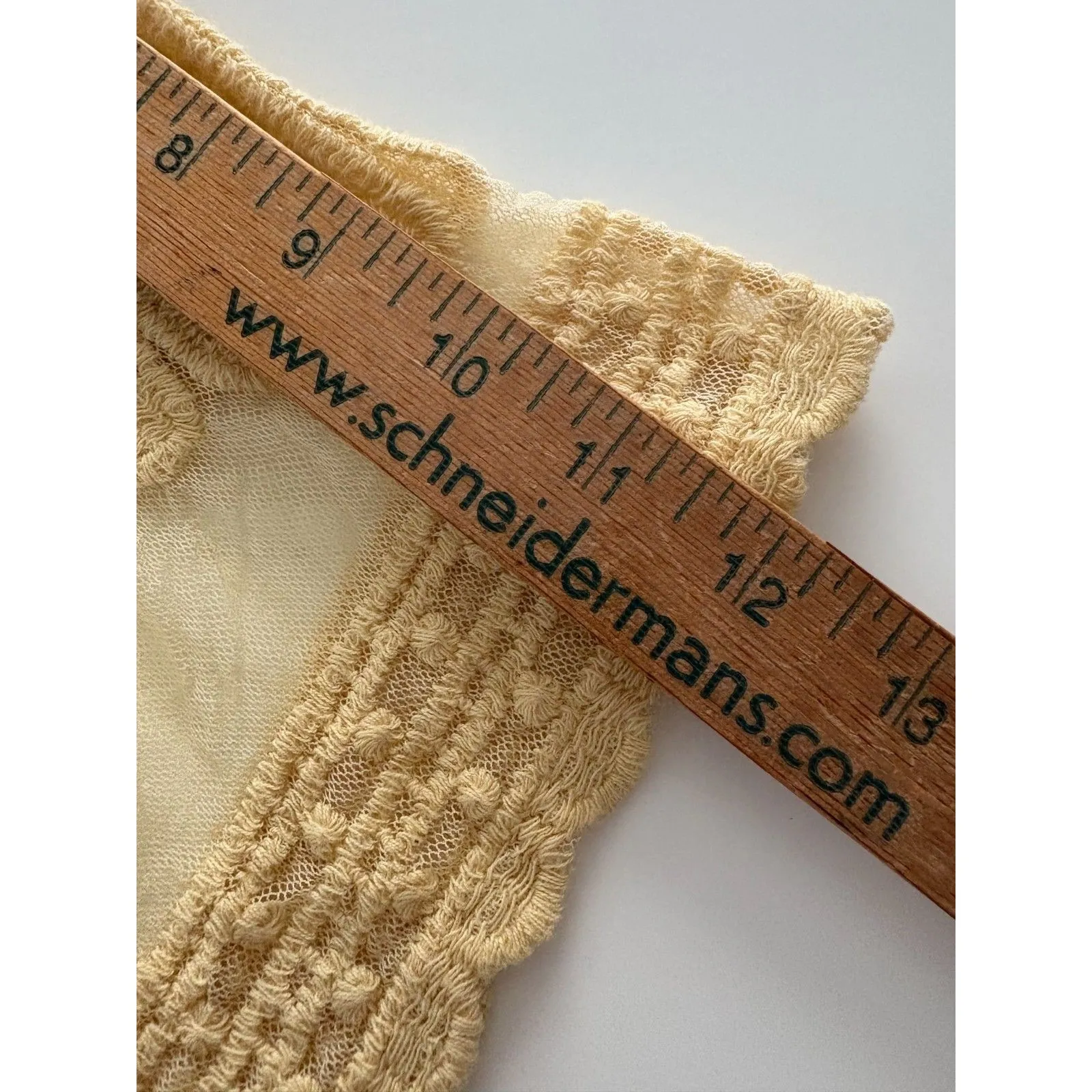 Rebellion Again Lace Duster Small Creamy Yellow Sheer Kimono Romantic Coquette * - Image 15