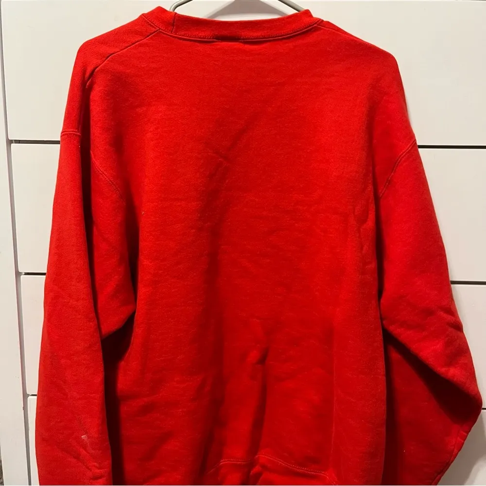 Vintage Christmas Snowman & Teddy Crewneck Sweatshirt Size L - Image 3