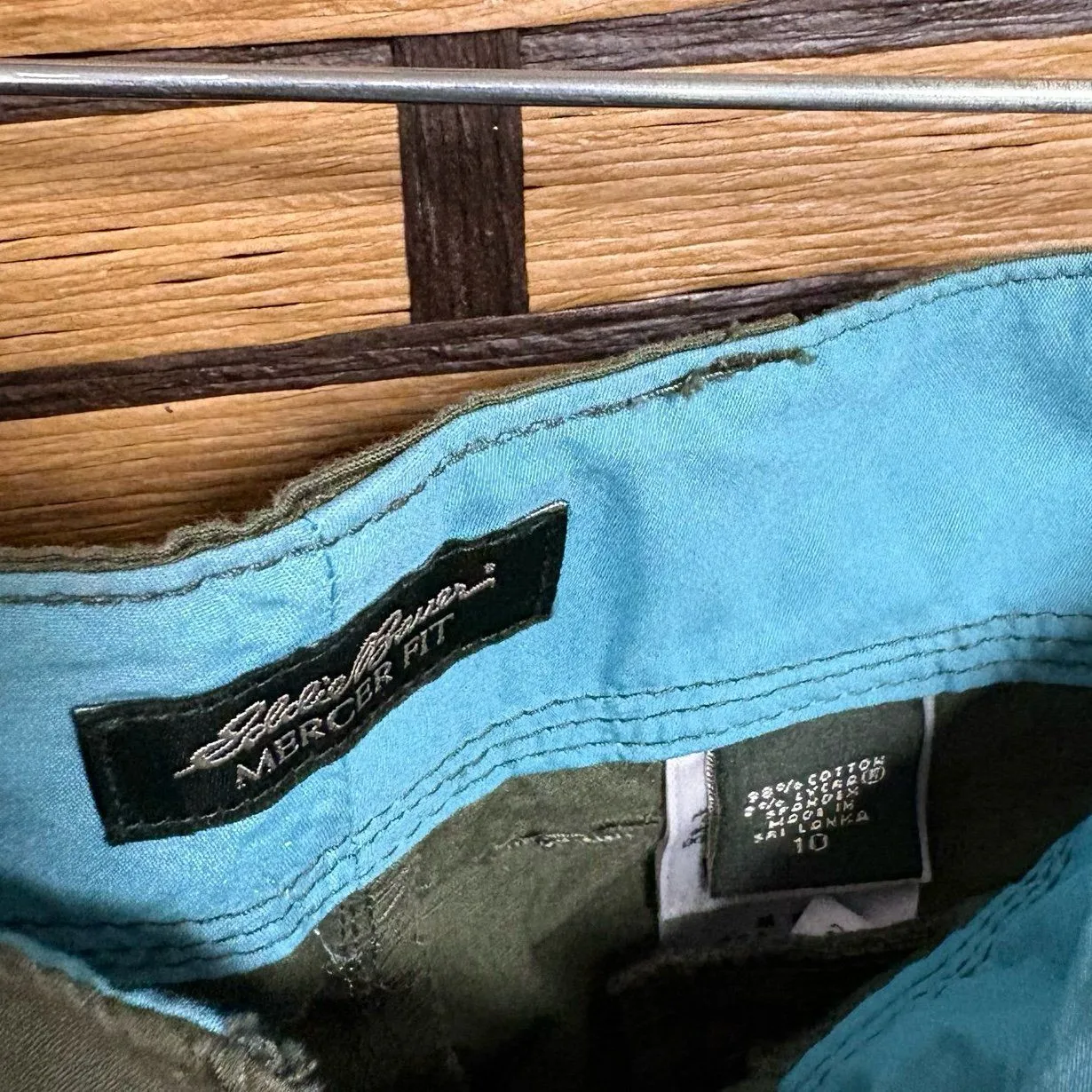 Eddie Bauer Green Mercer Fit Cargo Crops Size 10‎ - Image 6