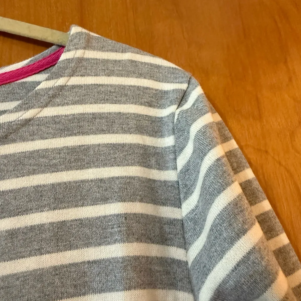 Joules Riviera Dress Gray White Stripe Cotton Casual Travel NWT Size US 14 UK 18 - Image 11