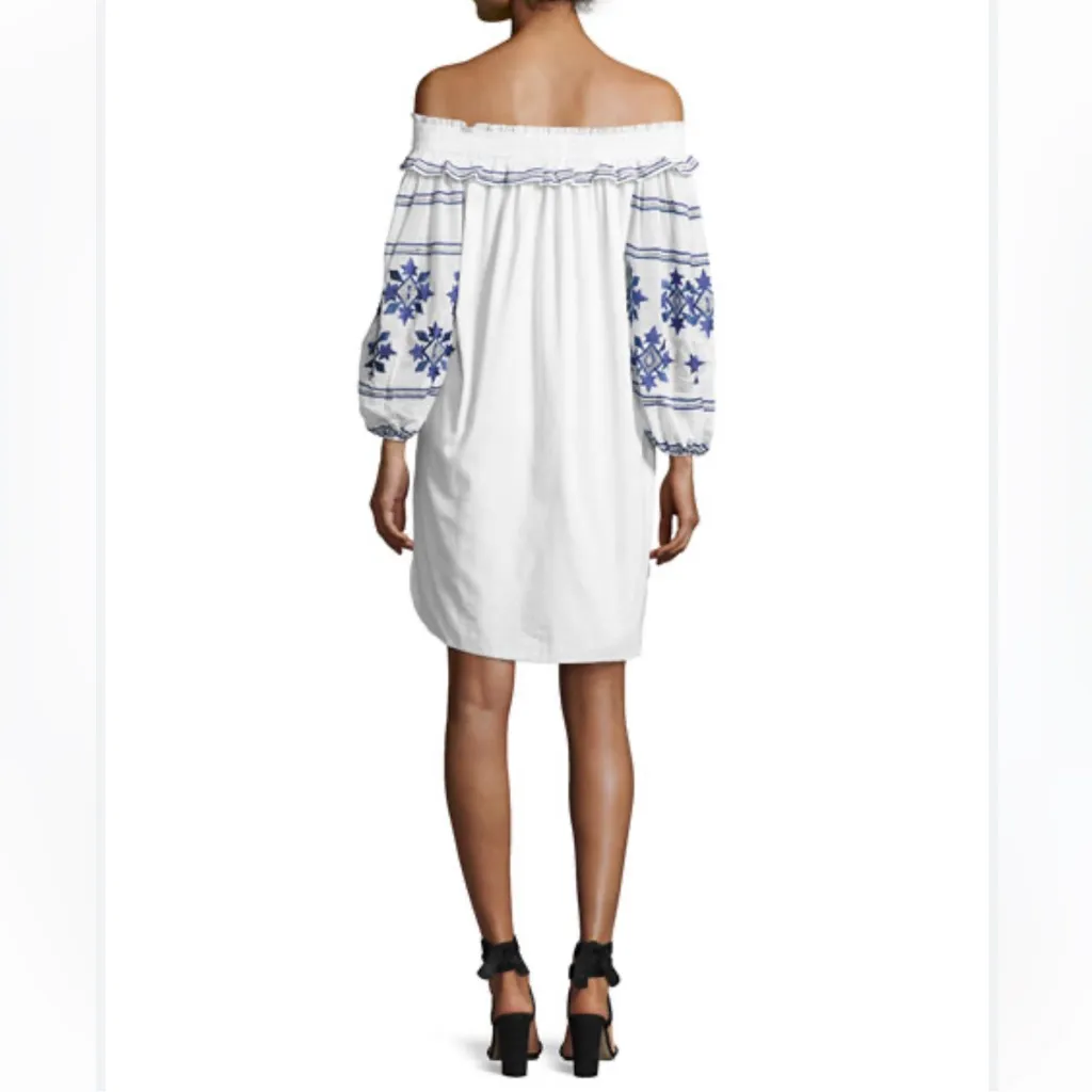 Misa‎ Natalie Off-the-Shoulder Embroidered Dress size Xs - Image 2