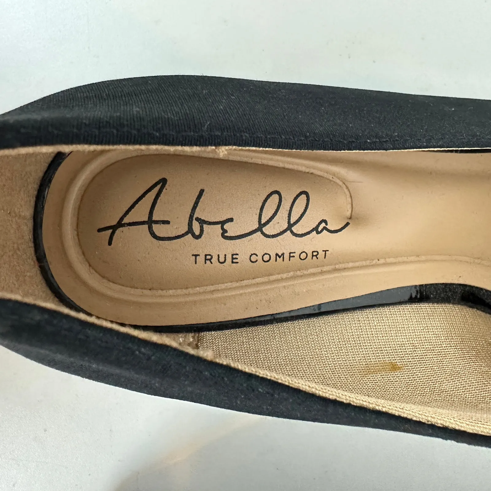 Abella Desiree Women’s Shoes Size 7.5 Black‎ Wedge Slip - Image 8