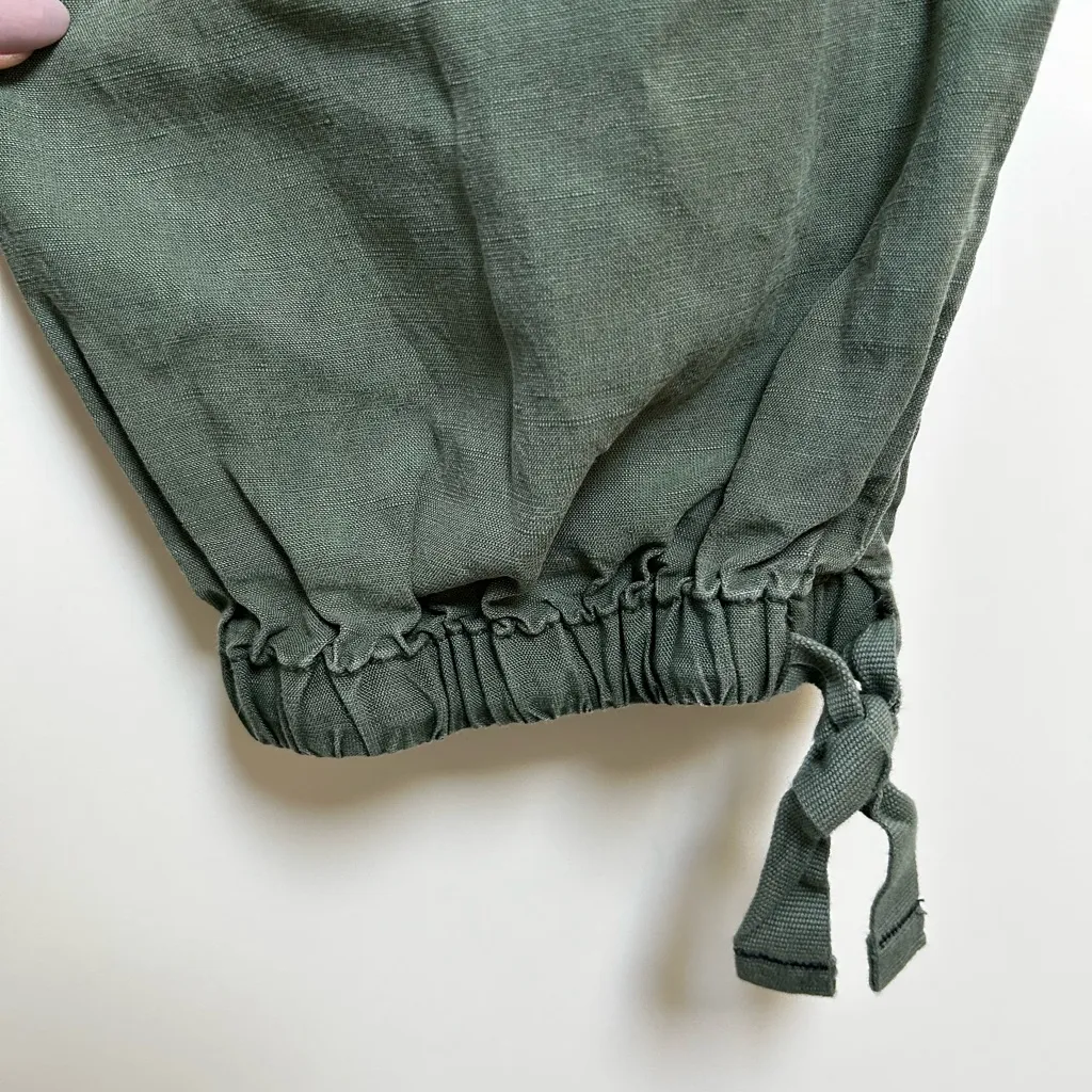 Anthropologie  Pilcro Utility Joggers Green Sage Flowy Jogger Pants Small Tall - Image 6