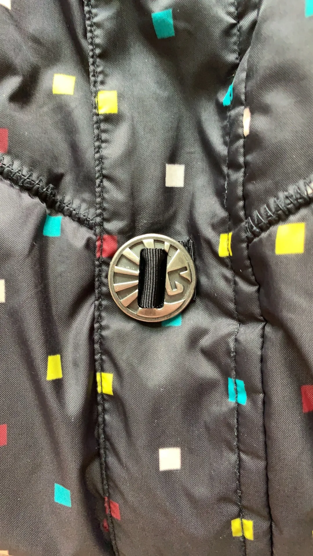 Sly Puff Vest Black Polka Dot Size Medium - Image 5