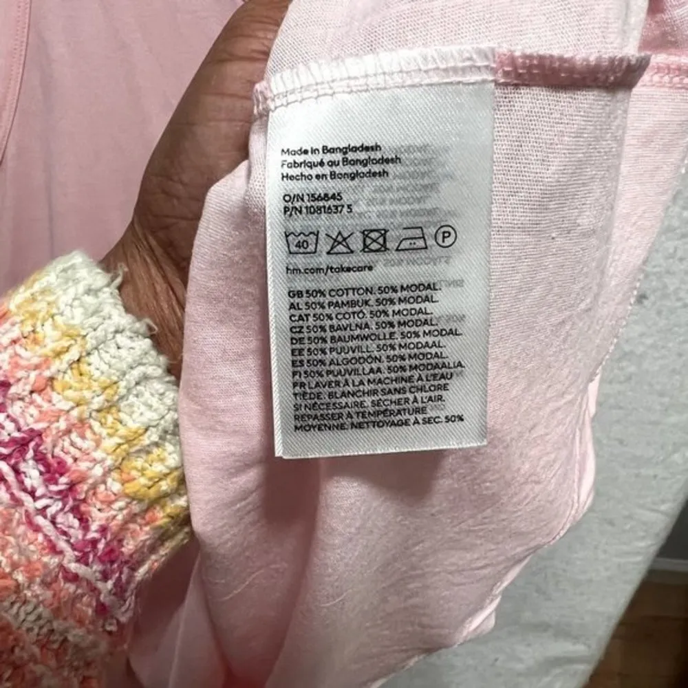 H&M Womens Maternity‎ Tops Size XL Petal Pink Tank - Image 5