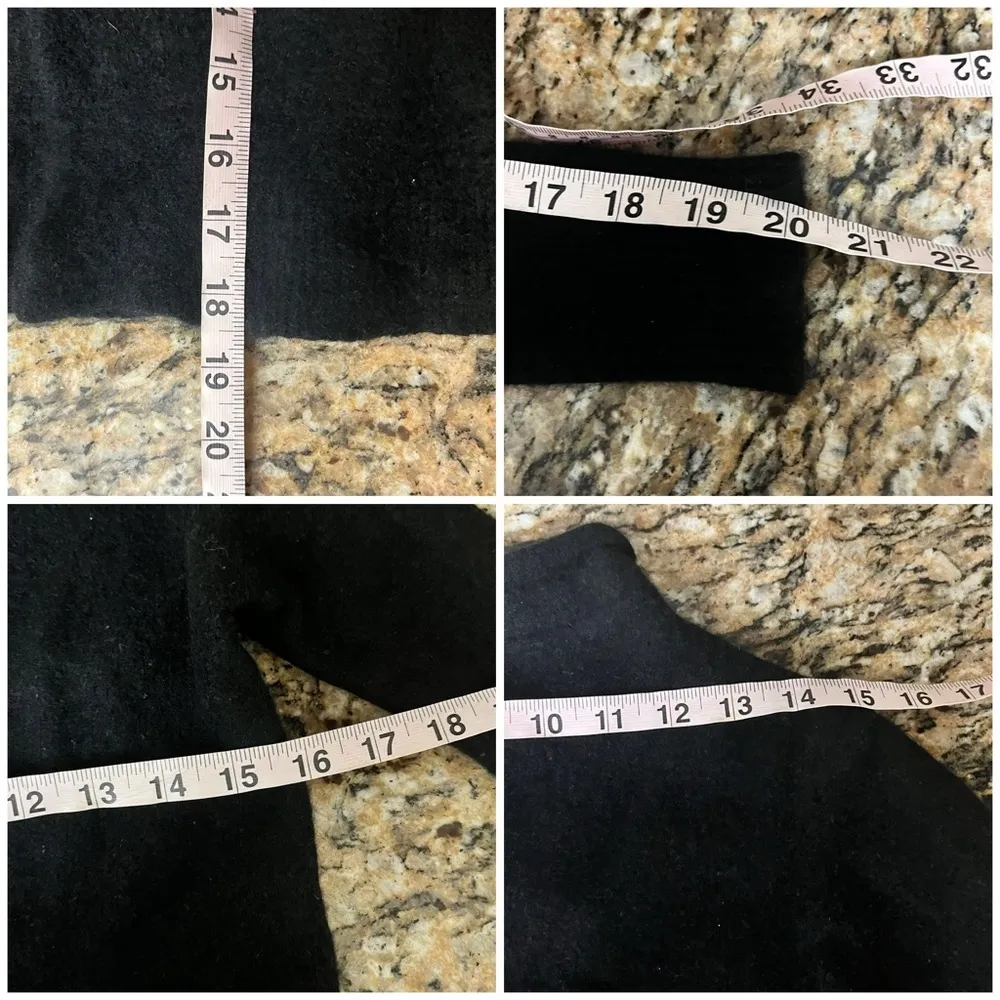 100% Cashmere Waterfall Cardigan Black XS – Goth Grunge Witchy Vampy Minimalist - Image 6